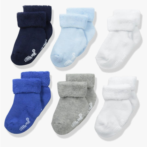 Little Me baby-boys Baby Boys' 6 Pack Socks