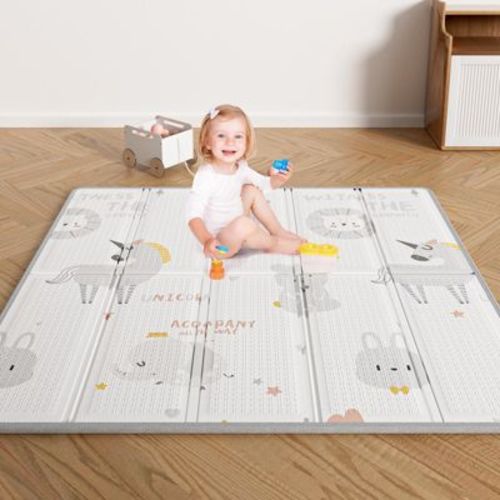 Fodoss 59x59 IN Baby Play Mat – Waterproof Foam Floor Mat for Babies, Toddlers & Infants, Soft & Safe for Playtime