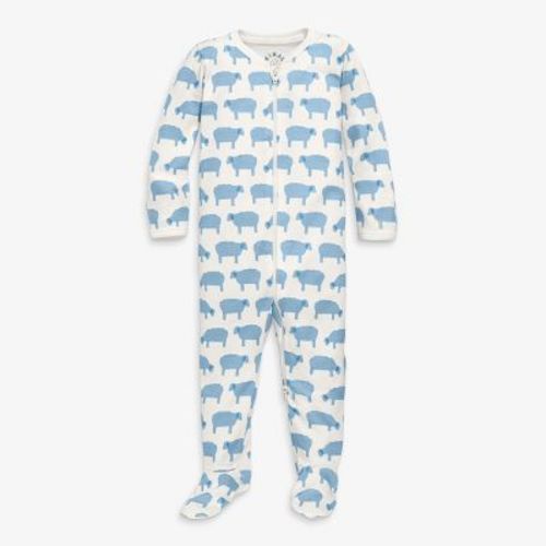 Primary Baby Organic Animal Friends Zip Footie