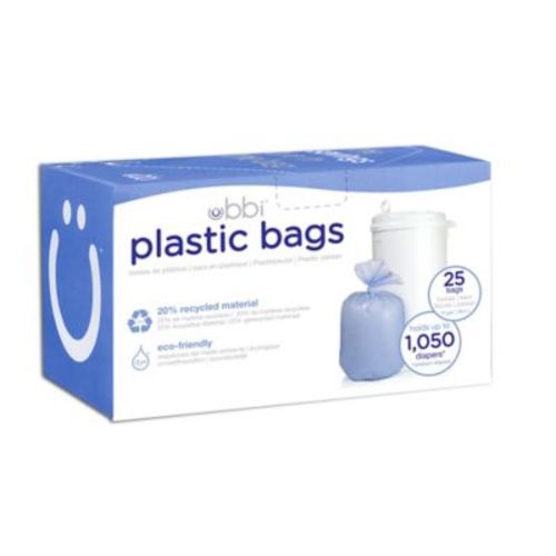 Ubbi® Diaper Pail 25-Count Plastic Bags - BLUE - DIAPER BAG