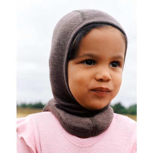 Baby/children Balaclava in Chestnut brown - DILLING
2-9 months