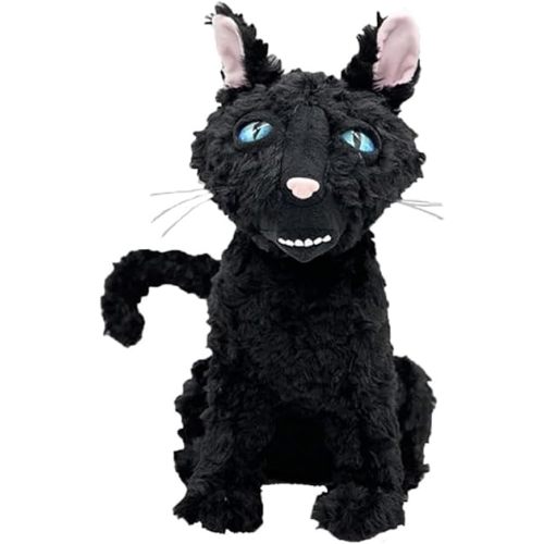 12” Black Cat Plush, Cat Monster Stuffed Animal Pillow Doll Toy, Black Cat Plushies Gift for Fans Kids Girlfriend Birthday Christmas Mother's Day