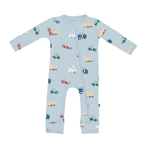KYTE BABY Unisex Rayon Made From Bamboo Zippered Rompers 0-24 Months