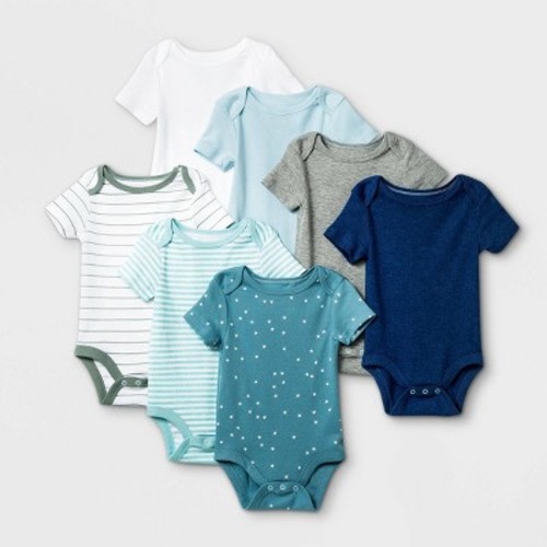 Baby Boys' 7pk Basics Bodysuits - Cloud Island™ Navy