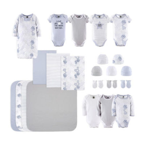 The Peanutshell 0-3m To The Moon Baby Boys 23-pc. Baby Clothing Set