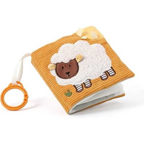 let's make Montessori Baby Books Toys, Touch Feel Cloth Crinkle Books for Babies, Sensory Book for Babies 0-6, 6-12 & 12-18 Months, Newborn, Infant, Shower Gift, Busy Book Toy, Safe Mirror, Teething