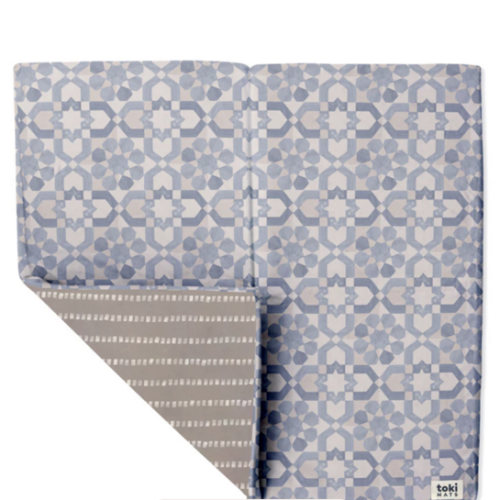 Blue Tile Organic Cotton Mat