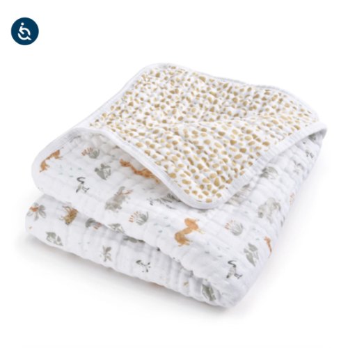 aden + anais giraffe safari essentials cotton muslin dream blanket