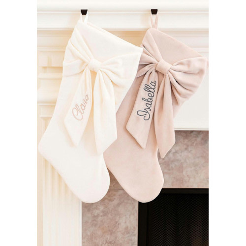 Velvet Bow Stocking