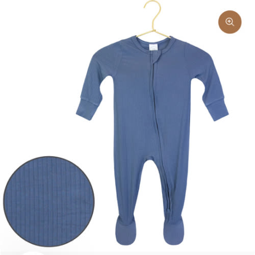 Harrison Ribbed Zipper Footies