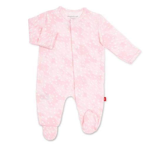Pink Doeskin Modal Magnetic Footie– Magnetic Me