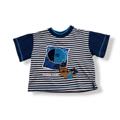 Vintage Striped Scuba Bear 2T