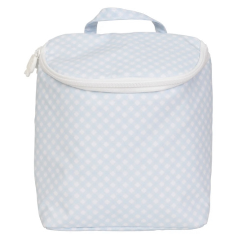 The Bottle Bag – light blue gingham