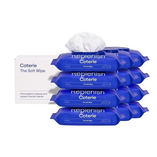 Coterie Baby Soft Wipe for Sensitive Skin, Hydrating Moisturizers and Emollients, Made with Cotton, Plant-Based & Plastic-Free Fibers, Hypoallergenic, Clean Gentle Baby Essentials, 12 Pack, 672 Count