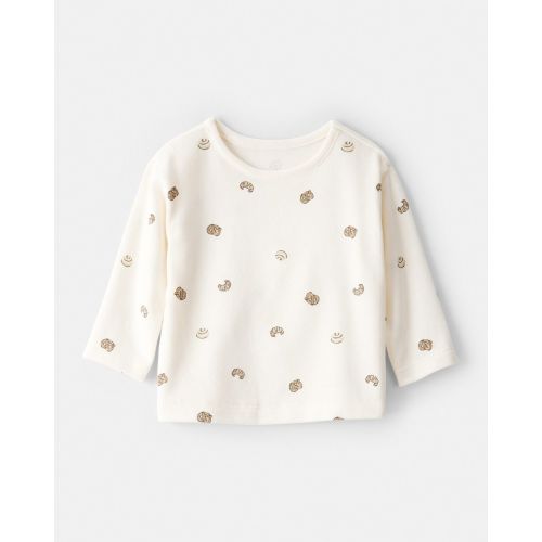 Baby Boy Pastry Print Long-Sleeve Tee - Cream | Carter's