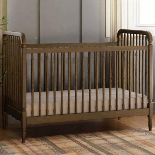Namesake Liberty 3-in-1 Convertible Spindle Crib with Toddler Bed Conversion Kit