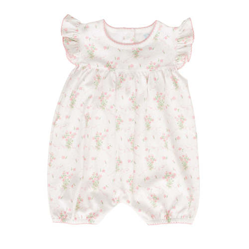 Pink Posies | Flutter Sleeve Bubble