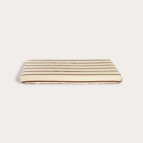Chocolate Stripe Bamboo Baby Bedding