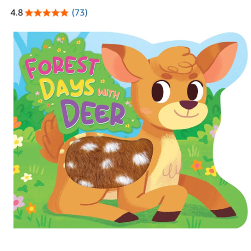 Little Hippo Books Forest Days with Deer - Touch and Feel Board Book - Sensory Board Book