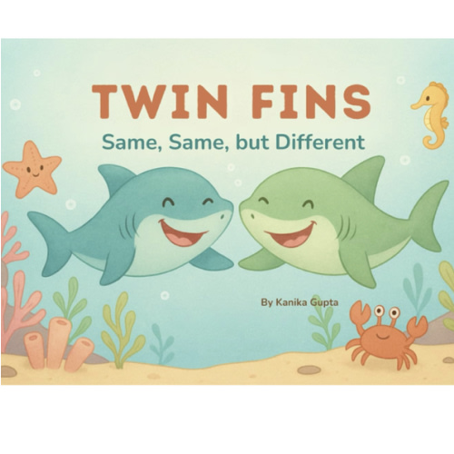 Twin Fins: Same, Same, but Different!: A Sweet Story Book About Twin Siblings Sharing a Bond and Discovering What Makes Them Different and Special. Twins - Who Are the Same, Yet One of a Kind.