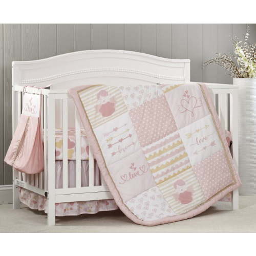 Oxford Baby Baby Love (4 Pc Crib Nursery Bedding Set)