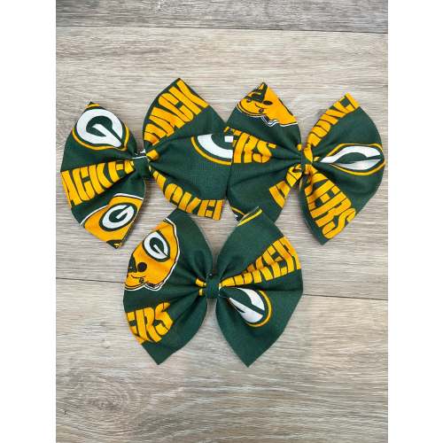 Green Bay Packers Jumbo Bow Clip or Headband (Made to Order)