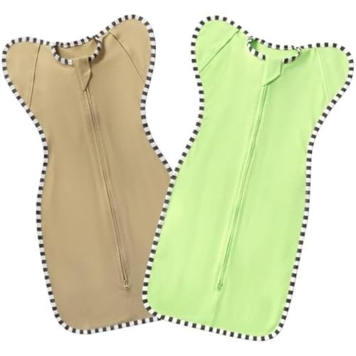 Transitional Swaddle Blanket Sack 2-Pack, Baby Sleep Sack, Arms Up Design, Newborn Swaddle for Boys Girls