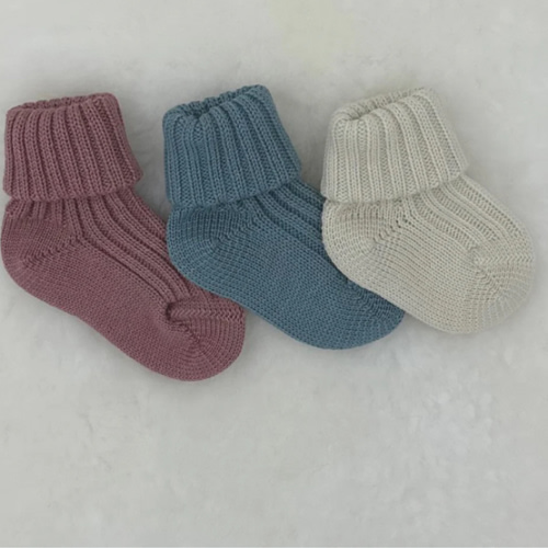 GRÖDO Baby Organic Wool Socks, Heavier-Weight – Danish Woolen Delight