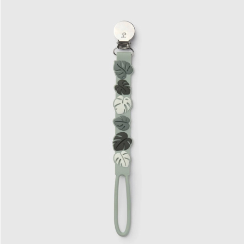 Pacifier Clip - Beadless - Monstera