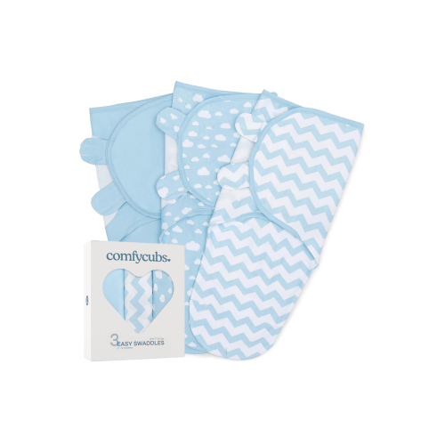 Easy Swaddle Blankets - Pack of 3, Small/Medium