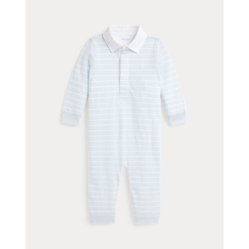Baby Boys' Striped Cotton Rugby Coverall | Ralph Lauren