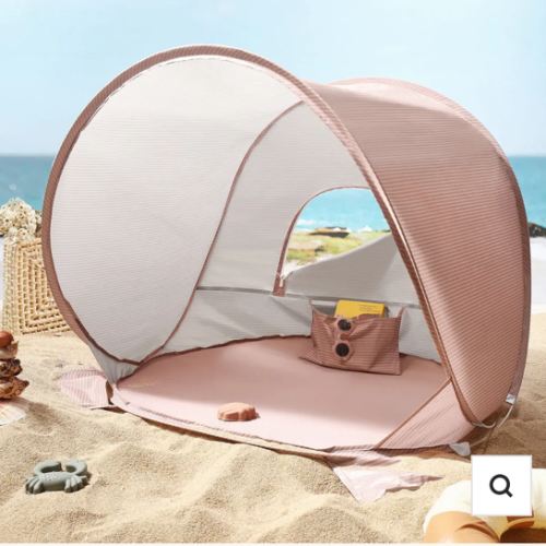 Tiny Land® Baby Beach Tent – Blush Pink Play Tent for Outdoor Fun