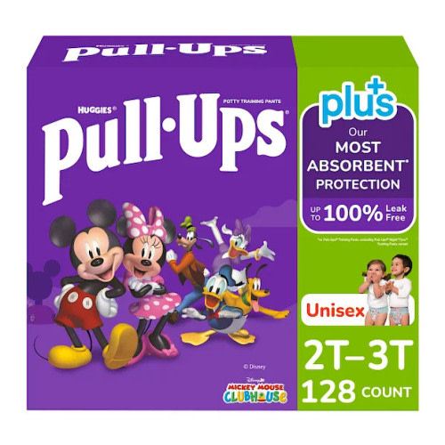 Huggies  Pull-Ups Plus Training Pants, Unisex, 128-count