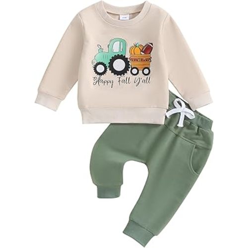 YINGISFITM Baby Boy Girl Valentines Outfit Lover Boy Sweatshirt Shirt Sweater Red Heart Pants Toddler Valentines Clothes