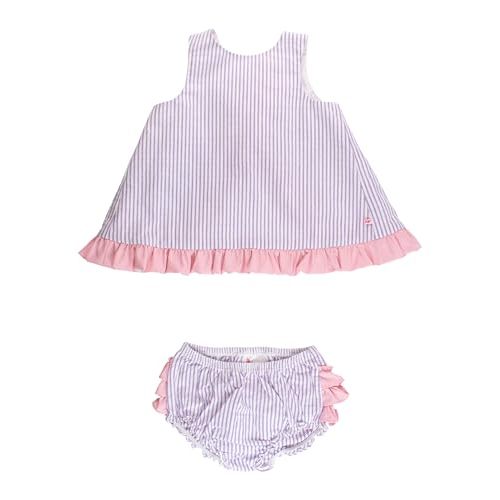 RuffleButts Baby/Toddler Girls Swing Top & Bloomer Coordinated Set