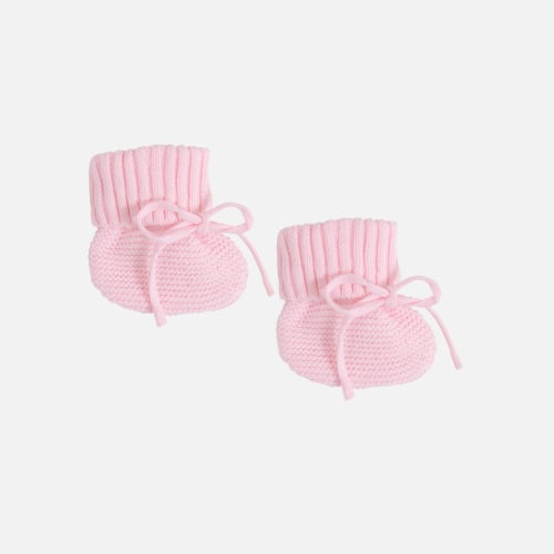 Knitted Booties - Ballerina Pink – La Sienna Couture