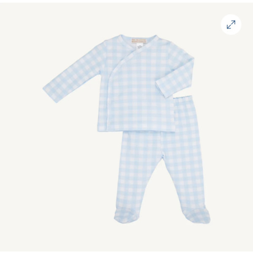 Cameron Cross-Front Set - Buckhead Blue Gingham