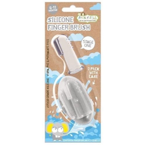 Jack N' Jill Silicone Baby Finger Brush for 6-12 Months