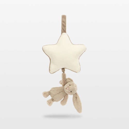 Jellycat ® Bashful Beige Bunny Plush Musical Pull Toy