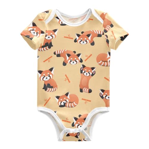 Ollabaky Unisex Baby Bodysuits Short-Sleeve Cotton Baby Clothes for Girls Boys 0-24 Months