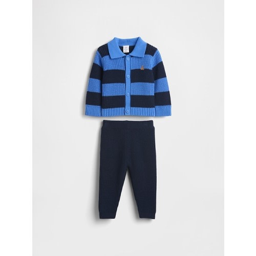 Baby Collared Cardigan Sweater Set