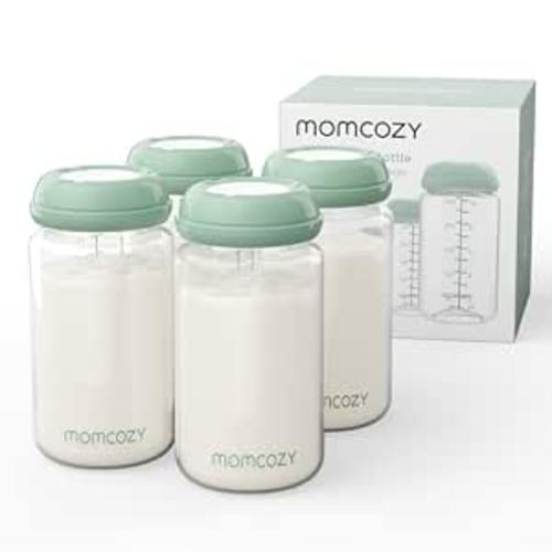 Momcozy Natural Baby Bottles, Wide-Neck, BPA Free Breast Milk Container