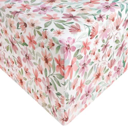 Premium Knit Fitted Crib Sheet - Natalie
