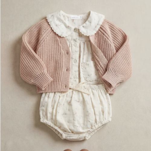 Organic Cotton Muslin Classic Bloomer - Solange Snow – Jamie Kay USA