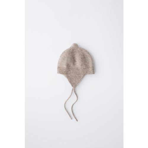 POINTED WOOL AND CASHMERE HAT - Tan marl | ZARA United States