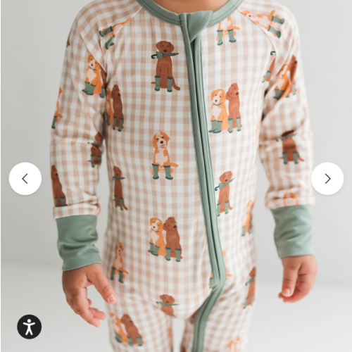 Green Pup Friends Zipper Romper – In My Jammers