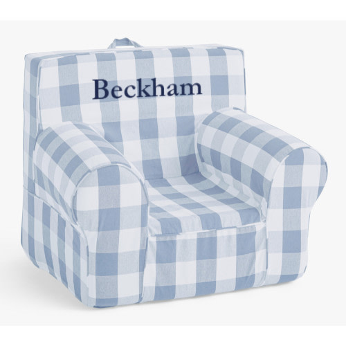 Kids Anywhere Chair®, Chambray Blue Twill with Buffalo Check