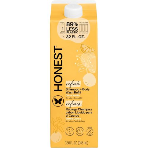 The Honest Company Shampoo Body Wash Refill Carton, Citrus Vanilla Refresh