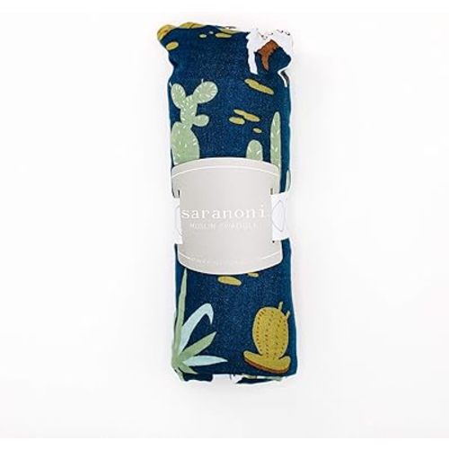 SARANONI Swaddle Blanket with Chic Animal Designs Muslin Swaddle Blankets (Machu Pichu)