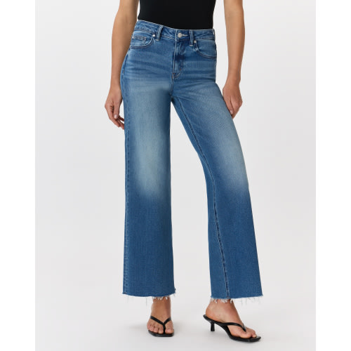 Bella Stretch Wide Leg Jeans in Midnight Blue